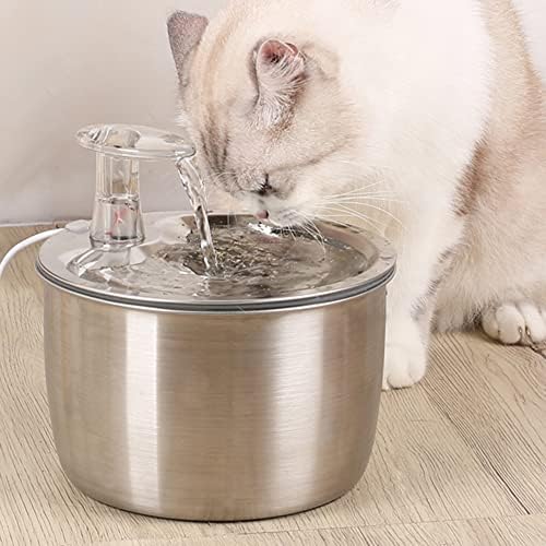 איסטוויטה לחיות מחמד מתקן מים 304 נירוסטה אוטומטי זרימת מים מזרקת חתול כלב שתיית אספקת אינדוקציה דגם ארהב תקע מתאם אינדוקציה דגם