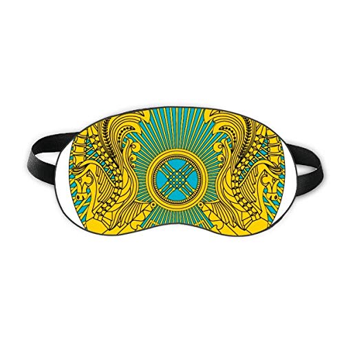 קזחסטן אסיה סמל לאומי מגן עיניים שינה עין רך לילה כיסוי גוון עיניים