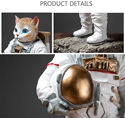 פסלון אסטרונאוט של חתול דראטון, פסלי איש החלל, מלאכת שרף סלון, צלמית לחדר שינה לילדים, קישוט ביתי, לילדים