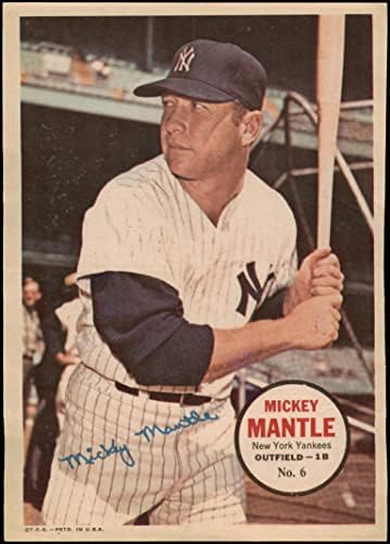 1967 Topps 6 מיקי מנטל ניו יורק ינקי אקס/MT Yankees
