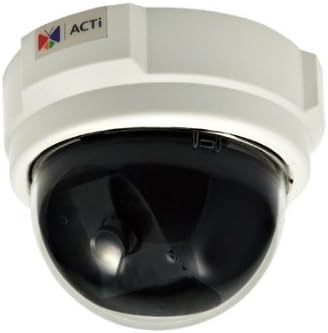 Acti D52 3MP מצלמת כיפה מקורה עם עדשה קבועה, F3.6 ממ/F2.0, 1350 קווי טלוויזיה, חיישן 1/3.2 אינץ Tilt, H.264, 1080p/30fps, dnr, poe