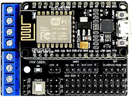 ESP8266 ESP-12E NODEMCU LUA WIFI מודול פיתוח מועצה, עבור Arduino IDE Micropython, עם לוח הרחבת המנוע