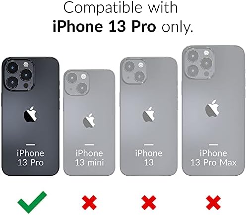 Crave Slim Guard עבור iPhone 13 Pro, מארז אטום הלם עבור Apple iPhone 13 Pro - Black
