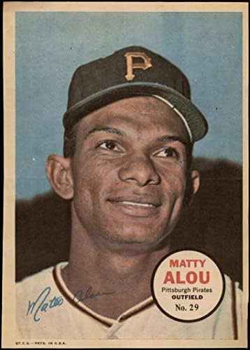 1967 Topps 29 Matty Alou Pittsburgh Pirates Pirates Ex