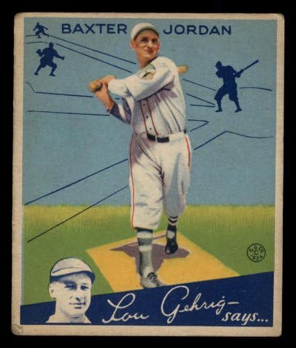 1934 Goudey 31 Baxter Jordan Boston Braves Braves Good