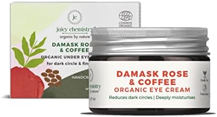 Desko Damask Rose & Coffee Under Cream, 100 גרם, קרם עיניים עשיר בקפאין לעיגולים כהים, קווים עדינים ועיניים נפוחות - קרם עיניים מאושר