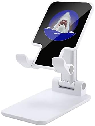 כריש לבן נהדר מצחיק שולחן עבודה מתקפל מחזיק טלפון סלולרי נייד אביזרי שולחן מעמד מתכווננים