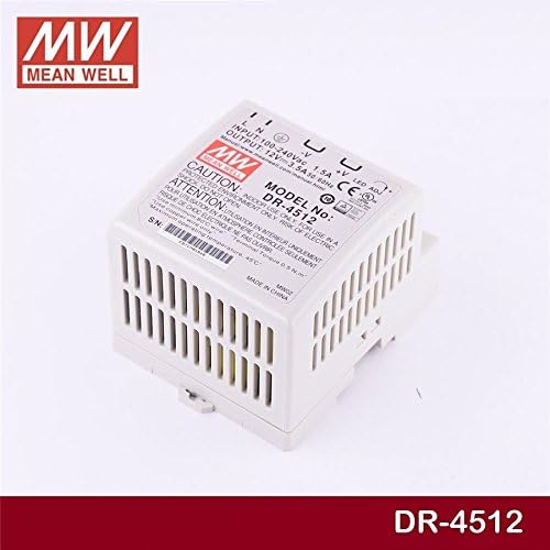 DIN Rail PS 42W 12V 3.5A DR-4512 Meanwell AC-DC SMP