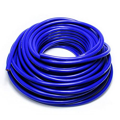 HPS 1 Id כחול כחול טמפ 'טמפרטורה מחוזקת צינור צינור סיליקון, אורך 100 רגל, דירוג טמפרטורה מקסימום: 350F, רדיוס כיפוף: 4-1/2