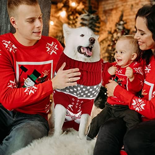 4 חלקים סוודרים כלבים חג המולד ליל כלב כלב סוודרים סוודרים גור שלג אייל אייל אייל שלג גולגול