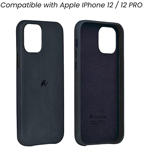 מארז טלפוני עור Premium Premium תואם ל- Apple iPhone 12/12 Pro, עור כחול אוקיינוס