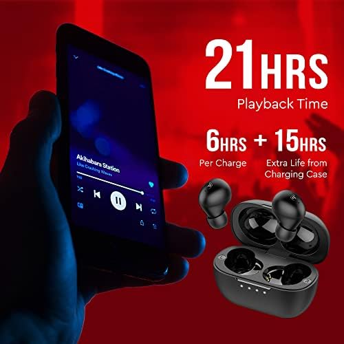 פלוטו אוזניות אלחוטיות אמיתיות, אוזניות מלוטשות Bluetooth 5.3 אלחוטיות עם תכונת טעינה מהירה, אוזניות אלחוטיות למכשירי אנדרואיד ו- iOS,
