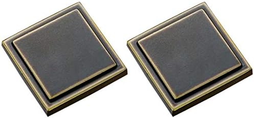 FirstDecor 2 PCS שחור ארון ברונזה חומרת חומרה משיכה מושכת, מגירת שידה מרובעת ידיות ארון מושכות HTDK001