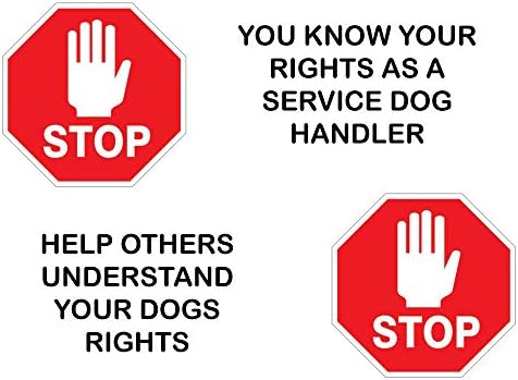 דוגי סטיילז רקום כלב שירות רשום - תיקון גישה מלאה עם גיבוי וו לאפודים/רתמות לבעלי חיים שירות - כולל חמישה כרטיסי חוקי כלבים של ADA שירות