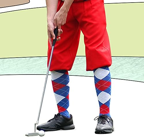 גולף גולף ברך צבעונית גרבי כותנה ארגייל גבוהות לגברים נשים ונוער