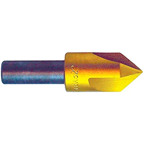 Keo 55342-Tin Co RH 3FL C קיצוני קמפינג, קוטר חיתוך 0.5 , זווית חיתוך של 110 מעלות, 2 אורך חיתוך, קוטר שוק 1/4 , אורך 2, קובלט, ציפוי