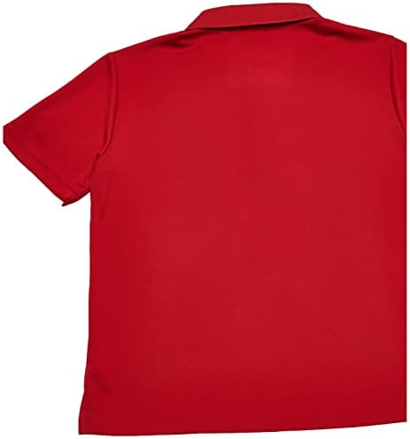 חולצת פולו מוצקה של סיור PGA בנים שרוול קצר